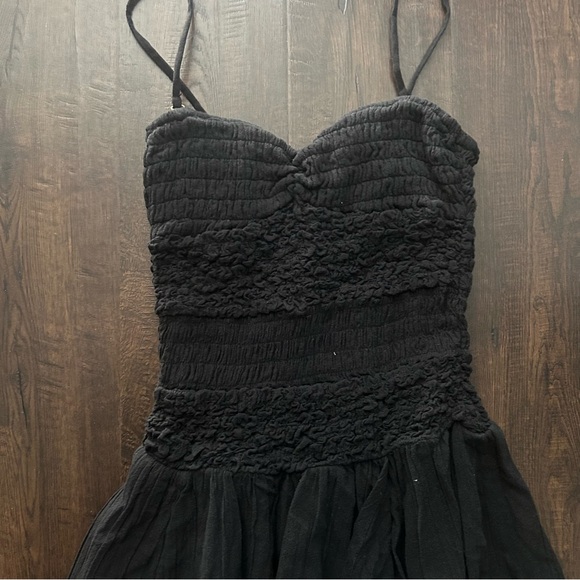 ⛔️SOLD⛔️New! Free People drop waist Black Dress - Picture 2 of 7